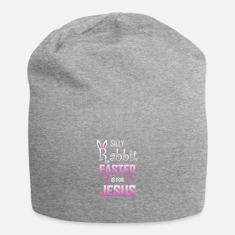 Silly Rabbit Easter Is For Jesus - Ostern und - Jersey-Beanie - Grau meliert