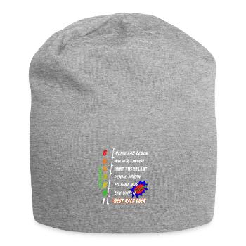 Motorrad Gangschaltung - Motivation - Jersey-Beanie - Grau meliert - Vorne