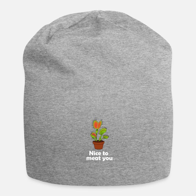 Venus flytrap plante carnivore cadeau - Bonnet en jersey - gris chiné