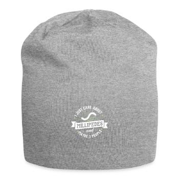 Mille-pattes Je me soucie juste des mille-pattes - Bonnet en jersey - gris chiné - Devant