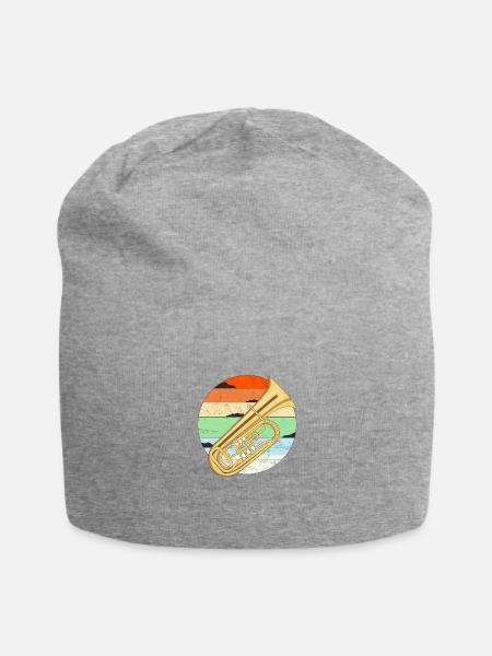 TUBA HINTERGRUND - Jersey-Beanie - Grau meliert