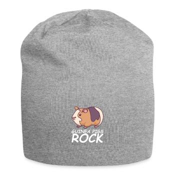 GUINEA PIGS ROCK gifts for - Jersey Beanie - heather grey - Front