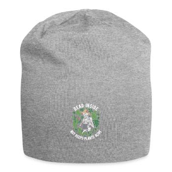 dead Inside mais garde les plantes vivantes - Bonnet en jersey - gris chiné - Devant
