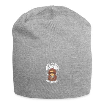 Ich kann dich nicht hören ich zocke! - Videospiel - Jersey-Beanie - Grau meliert - Vorne