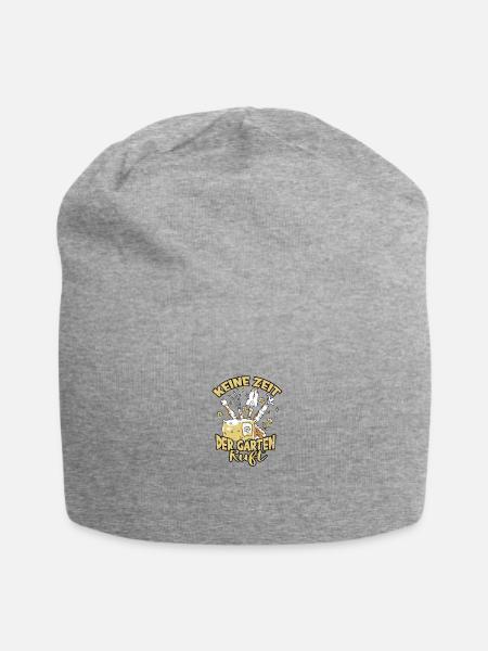 Keine Zeit der Garten ruft - Gartenarbeit - Jersey-Beanie - Grau meliert
