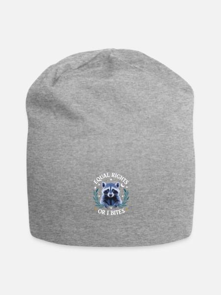 Anti Patriarchy Equal Rights Or I Bites Feminist - Jersey-Beanie - Grau meliert