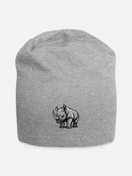 Nashorn Comic - Jersey-Beanie - Grau meliert