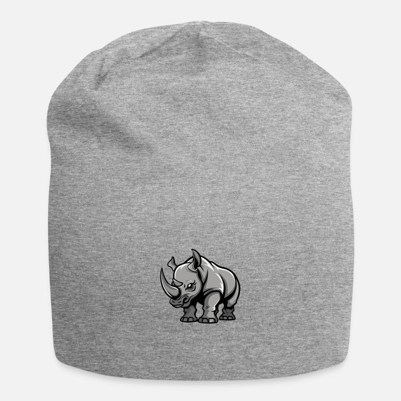 Nashorn Comic - Jersey-Beanie - Grau meliert