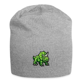 Dinosaur triceratops Comic - Jersey Beanie - heather grey - Front