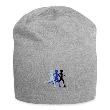 runners - Jersey Beanie - heather grey - Front