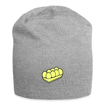 Eggs symbol - Jersey Beanie - heather grey - Front