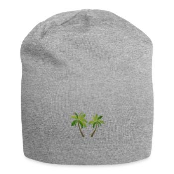palm tree palm palms 2305 S - Jersey Beanie - heather grey - Front
