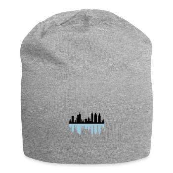 city skyline - Jersey Beanie - heather grey - Front