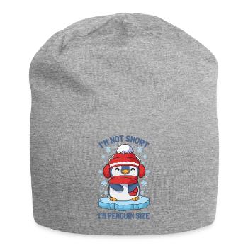I'm Not Short I'm Penguin Size Süßer Winter - Jersey-Beanie - Grau meliert - Vorne