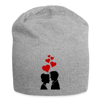 Mariage de couple Mariage de couple - Bonnet en jersey - gris chiné - Devant
