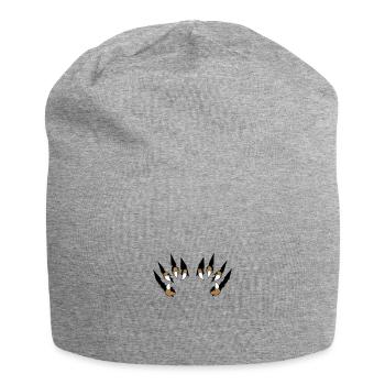 krallen 02 - Jersey-Beanie - Grau meliert - Vorne