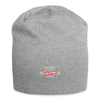 Nur zum Saufen Hier Mallorca Bier JGA Party - Jersey-Beanie - Grau meliert - Vorne
