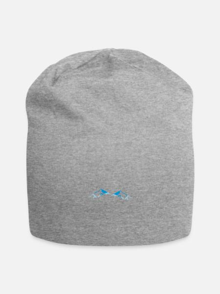 berge - Jersey-Beanie - Grau meliert