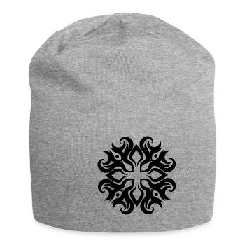 Symbol Geschenk Ornament Ethnic Spirit Art Orient - Jersey-Beanie - Grau meliert - Vorne