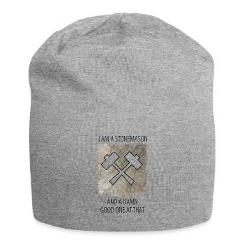 Stonemason Stone Sculptor Saying - Jersey Beanie - heather grey - Front