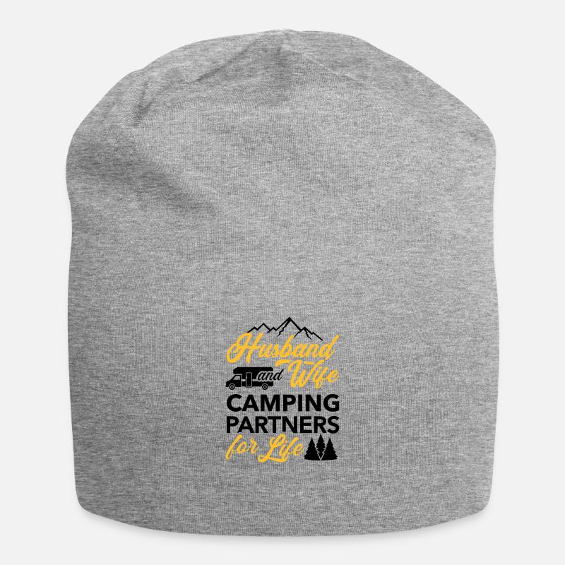 Wohnmobil - Jersey-Beanie - Grau meliert