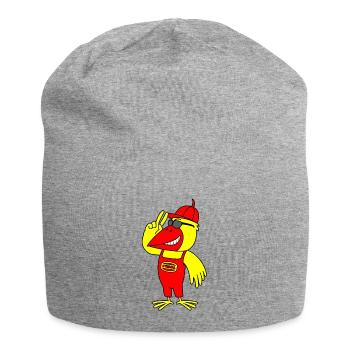 Minol Oriole Bird (Cool Version) - Jersey Beanie - heather grey - Front
