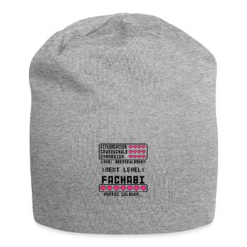 Fachabitur Fachabi zum bestandenen Abgeschlossen - Jersey-Beanie - Grau meliert - Vorne