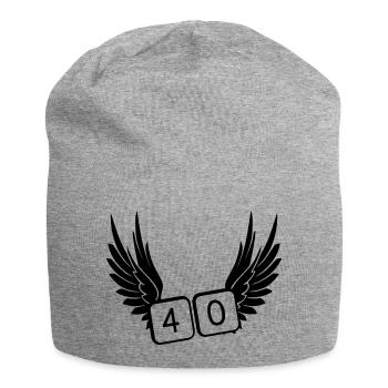 40 années - Bonnet en jersey - gris chiné - Devant