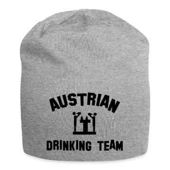 austrian drinking team - Bonnet en jersey - gris chiné - Devant