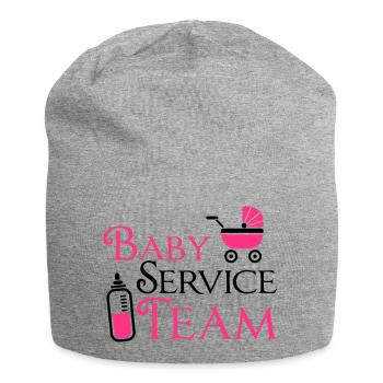Baby Service Team - Jersey-Beanie - Grau meliert - Vorne