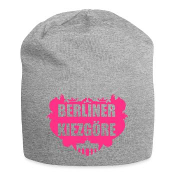 Berliner Kiezgöre - Jersey-Beanie - Grau meliert - Vorne