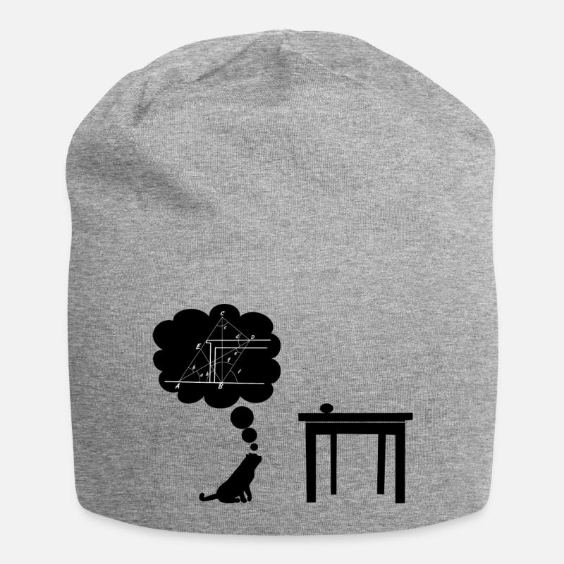 Katze sciencest Springen - Jersey-Beanie - Grau meliert