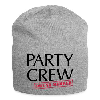 Alkohol Bier trinken und Party machen - Jersey-Beanie - Grau meliert - Vorne