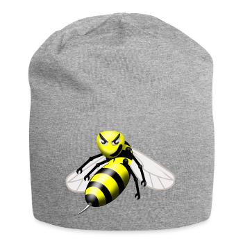 Wespe - Jersey-Beanie - Grau meliert - Vorne