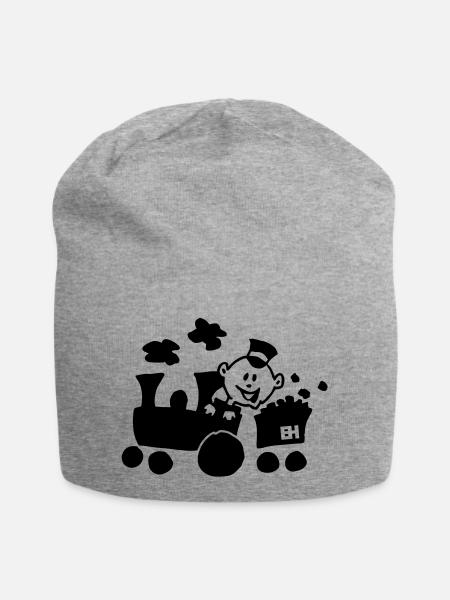 Zug - Jersey-Beanie - Grau meliert