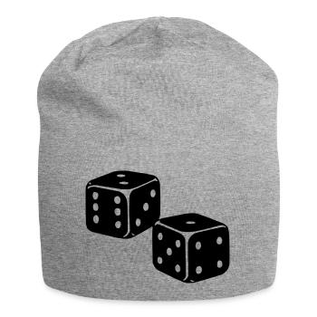 cubes - Bonnet en jersey - gris chiné - Devant