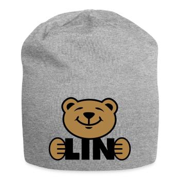 Berlin Bär - Jersey-Beanie - Grau meliert - Vorne
