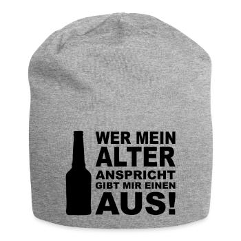 bier_ausgeben - Bonnet en jersey - gris chiné - Devant