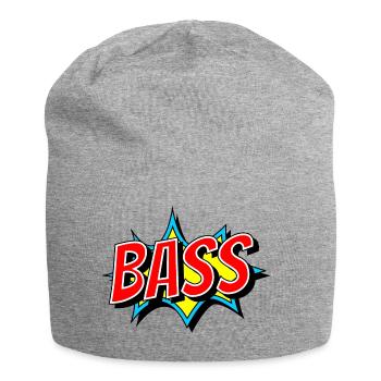 BASS comme un bang comique - Bass vient fort - Bonnet en jersey - gris chiné - Devant