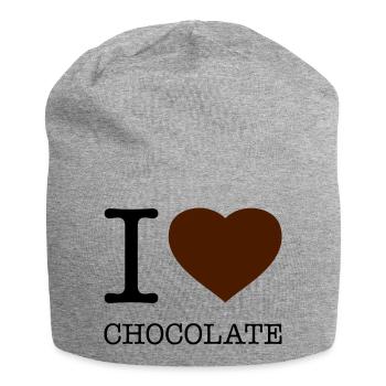 I LOVE CHOCOLATE Schokolade - Jersey Beanie - heather grey - Front