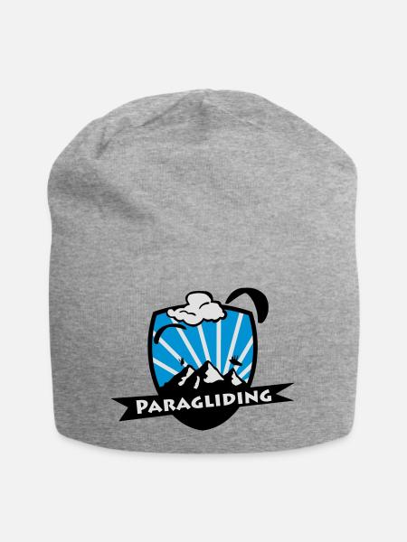 Paragliding / Paraglider Logo - Jersey-Beanie - Grau meliert