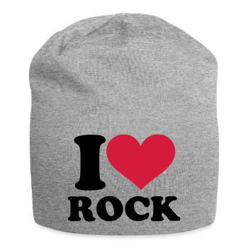 Rock - Jersey Beanie - heather grey - Front