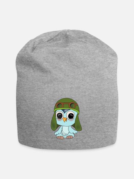 Fips the flyer - Jersey Beanie - heather grey
