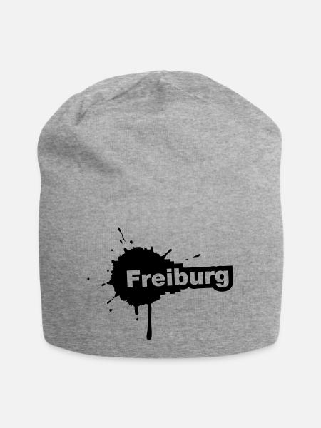 Freiburg Splatter - Jersey-Beanie - Grau meliert