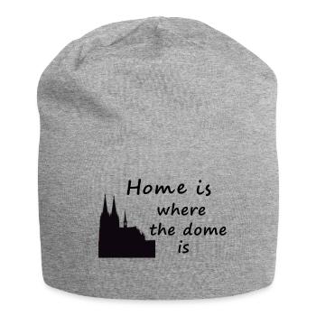 Home is where the dome is - Jersey Beanie - heather grey - Front