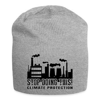 Stop Doing This! - Climate Protection - Jersey-Beanie - Grau meliert - Vorne