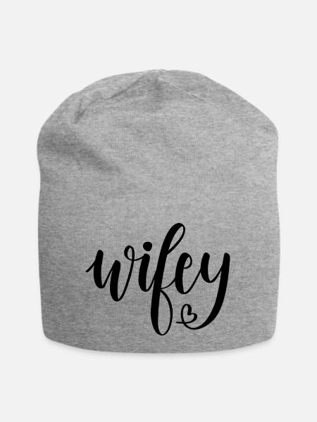 Wifey - Jersey-Beanie - Grau meliert