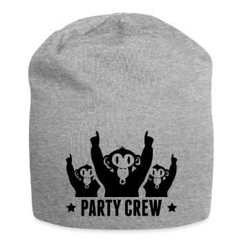 party_crew_affen_g1 - Jersey Beanie - heather grey - Front