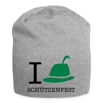 I love Schützenfest - Jersey-Beanie - Grau meliert - Vorne