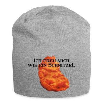 Je suis impatient de schnitzel - Bonnet en jersey - gris chiné - Devant
